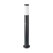 Kép 1/7 - V-TAC kültéri, mozgásérzékelős fekete állólámpa, 80 cm, E27 foglalattal - SKU 8984