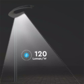Kép 8/13 - V-TAC kültéri napelemes LED lámpa, mozgásérzékelővel, hideg fehér fénnyel - SKU 5506