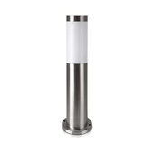 V-TAC kültéri, rozsdamentes acél állólámpa, 45 cm, E27 foglalattal - SKU 8958