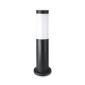 V-TAC kültéri, rozsdamentes acél fekete állólámpa, 45 cm, E27 foglalattal - SKU 8593