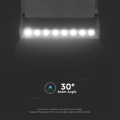 V-TAC LED dönthető spotlámpa 48V mágneses Smart sínhez 10W, állítható színhőmérséklettel - SKU 6886