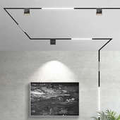V-TAC LED dönthető spotlámpa mágneses sínhez 10W CRI>90 UGR<19 meleg fehér - SKU 7962