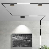 V-TAC LED dönthető spotlámpa mágneses sínhez 20W CRI>90 UGR<19 meleg fehér - SKU 7964