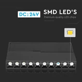 V-TAC LED dönthető spotlámpa mágneses sínhez 20W CRI>90 UGR<19 meleg fehér - SKU 7964