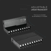 Kép 9/14 - V-TAC LED dönthető spotlámpa mágneses sínhez 20W CRI&gt;90 UGR&lt;19 természetes fehér - SKU 7965