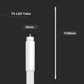 V-TAC LED fénycső 115cm T5 16W hideg fehér, 110 Lm/W - SKU 216321
