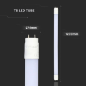 Kép 2/7 - V-TAC LED fénycső 120cm T8 12W természetes fehér 160 lm/W - SKU 6478