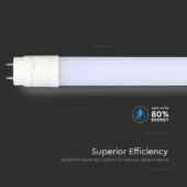 Kép 5/8 - V-TAC LED fénycső 120cm T8 16.5W meleg fehér, 110Lm/W - SKU 21688