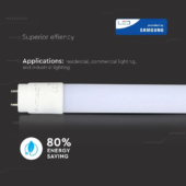 Kép 5/7 - V-TAC LED fénycső 120cm T8 18W természetes fehér - SKU 654