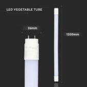 Kép 2/6 - V-TAC LED fénycső 120cm T8 36W zöldséghez CRI&gt;95 - SKU 6324