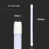 Kép 2/6 - V-TAC LED fénycső 150cm T8 15W hideg fehér 160 Lm/W - SKU 216482