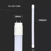 Kép 2/5 - V-TAC LED fénycső 150cm T8 20W meleg fehér, 105 Lm/W - SKU 216265