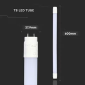 V-TAC LED fénycső 60cm T8 10W hideg fehér - SKU 6394