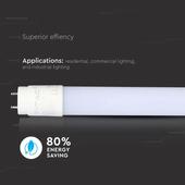 Kép 5/7 - V-TAC LED fénycső 60cm T8 10W meleg fehér - SKU 6392