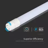 Kép 5/7 - V-TAC LED fénycső 60cm T8 7.5W hideg fehér, 110Lm/W - SKU 21687