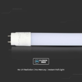 Kép 4/6 - V-TAC LED fénycső 60cm T8 7W hideg fehér 160 Lm/W - SKU 216476