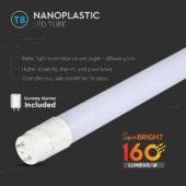 Kép 3/6 - V-TAC LED fénycső 60cm T8 7W természetes fehér 160 Lm/W - SKU 216475