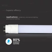 V-TAC LED fénycső 90cm T8 14W természetes fehér - SKU 6272