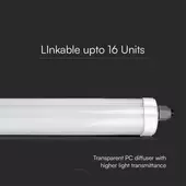 Kép 4/10 - V-TAC LED lámpa 120cm 36W IP65 természetes fehér, 120 Lm/W, Samsung SMD-vel (G-széria) - SKU 2162851