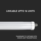 Kép 4/11 - V-TAC LED lámpa 60cm 18W IP65 természetes fehér, 120 Lm/W (G-széria) - SKU 216283