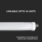 Kép 4/11 - V-TAC LED lámpa 60cm 18W IP65 természetes fehér - SKU 6283