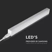 Kép 5/15 - V-TAC LED lámpa 60cm T5 7W beépített kapcsolóval hideg fehér - SKU 21694
