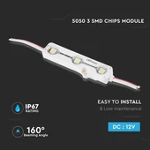 V-TAC LED modul 3db 5050 SMD chip hideg fehér - SKU 5116