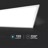 Kép 3/7 - V-TAC LED panel hideg fehér 29W 120 x 30cm - SKU 216258