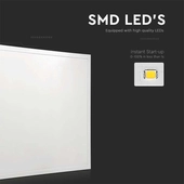 Kép 3/6 - V-TAC LED panel hideg fehér 36W 60 x 60cm, 120 Lm/W, Back-Lit - SKU 10219