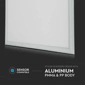 V-TAC LED panel hideg fehér CRI>95 45W 60 x 60cm - SKU 8088