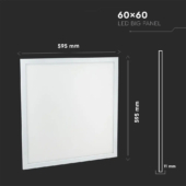 Kép 2/9 - V-TAC LED panel hideg fehér IP65 40W 60 x 60cm - SKU 6604