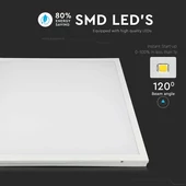 V-TAC LED panel meleg fehér 150 Lm/W 25W 60 x 60cm - SKU 6600
