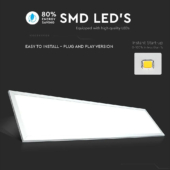 Kép 4/8 - V-TAC LED panel meleg fehér 29W 120 x 30cm - SKU 6256