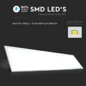 Kép 4/7 - V-TAC LED panel természetes fehér 29W 120 x 30cm - SKU 216257