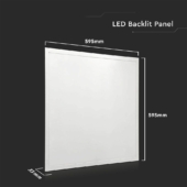 Kép 2/6 - V-TAC LED panel természetes fehér 36W 60 x 60cm, 120 Lm/W, Back-Lit - SKU 10217