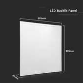 Kép 2/6 - V-TAC LED panel természetes fehér 36W 60 x 60cm, 120 Lm/W - SKU 216706