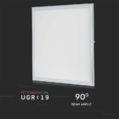 Kép 12/13 - V-TAC LED panel természetes fehér UGR&lt;19 36W 62 x 62cm, 85LM/W - SKU 2162176