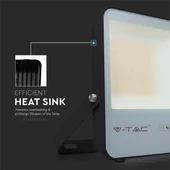 V-TAC LED reflektor 100W hideg fehér, fekete házzal, 157 Lm/W - SKU 20454