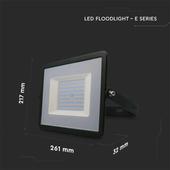 Kép 2/9 - V-TAC LED reflektor 100W hideg fehér, fekete házzal - SKU 215966