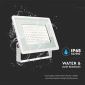 Kép 6/9 - V-TAC LED reflektor 100W meleg fehér, fehér házzal - SKU 6724
