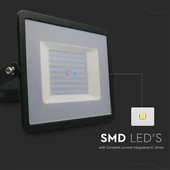 V-TAC LED reflektor 100W meleg fehér ?? Lm/W, fekete házzal - SKU 215964