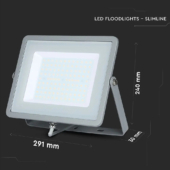 Kép 2/13 - V-TAC LED reflektor 100W meleg fehér Samsung chip - SKU 472