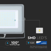 Kép 3/13 - V-TAC LED reflektor 100W meleg fehér Samsung chip - SKU 472