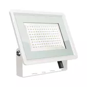 Kép 1/9 - V-TAC F-széria LED reflektor 100W természetes fehér, fehér házzal - SKU 6725