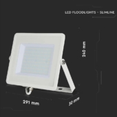 Kép 2/14 - V-TAC LED reflektor 100W természetes fehér Samsung chip, fehér házzal - SKU 21416