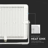 V-TAC LED reflektor 100W természetes fehér Samsung chip, fehér házzal - SKU 21416
