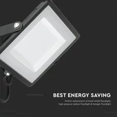 V-TAC LED reflektor 100W természetes fehér Samsung chip, fekete házzal - SKU 21413