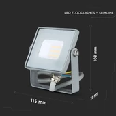 V-TAC LED reflektor 10W hideg fehér Samsung chip - SKU 432
