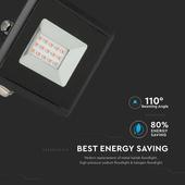 Kép 5/13 - V-TAC LED reflektor 10W IP65 piros - SKU 5989