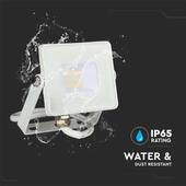 Kép 6/14 - V-TAC LED reflektor 10W meleg fehér Samsung chip, fehér házzal - SKU 21427